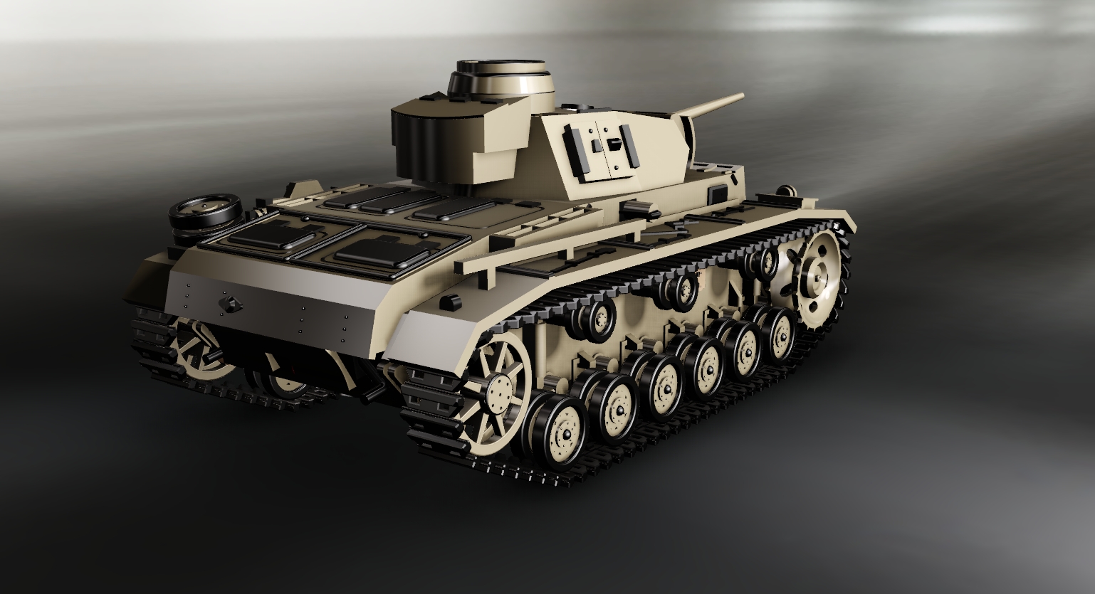 三号坦克坦克 战车 kpfw 3 ausf solidedge stp